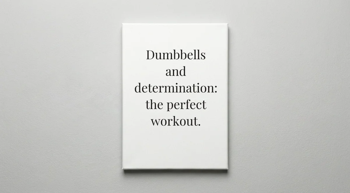 Fitness Coach quote wall art - canvas print