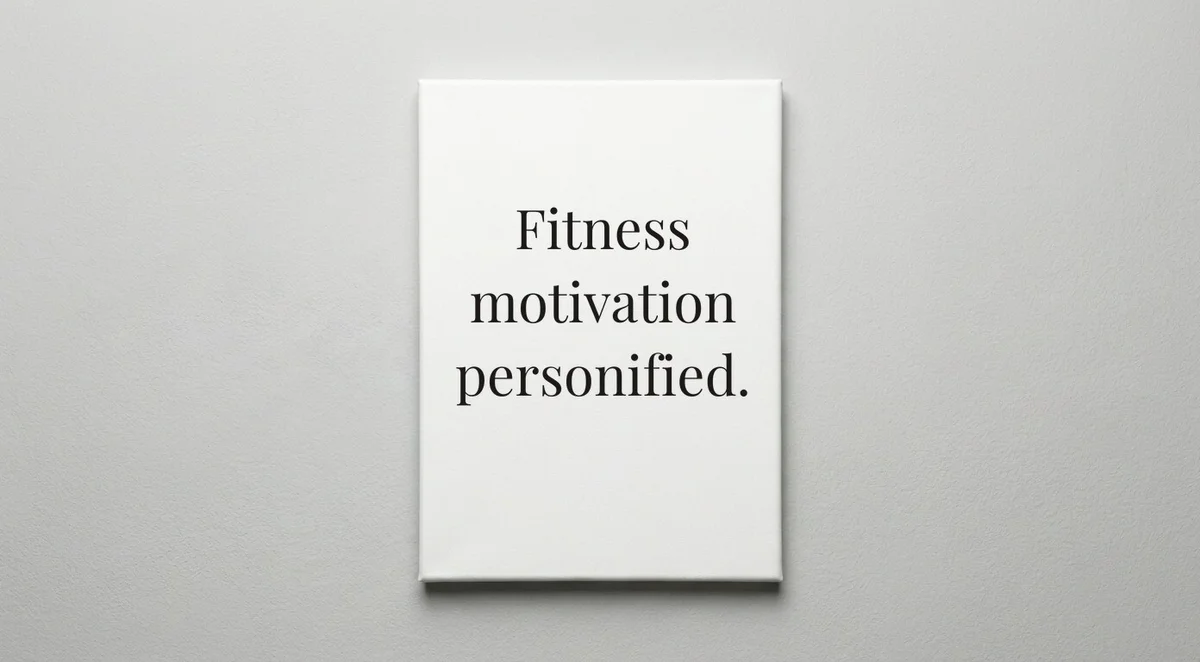 Gym Instructor quote wall art - canvas print