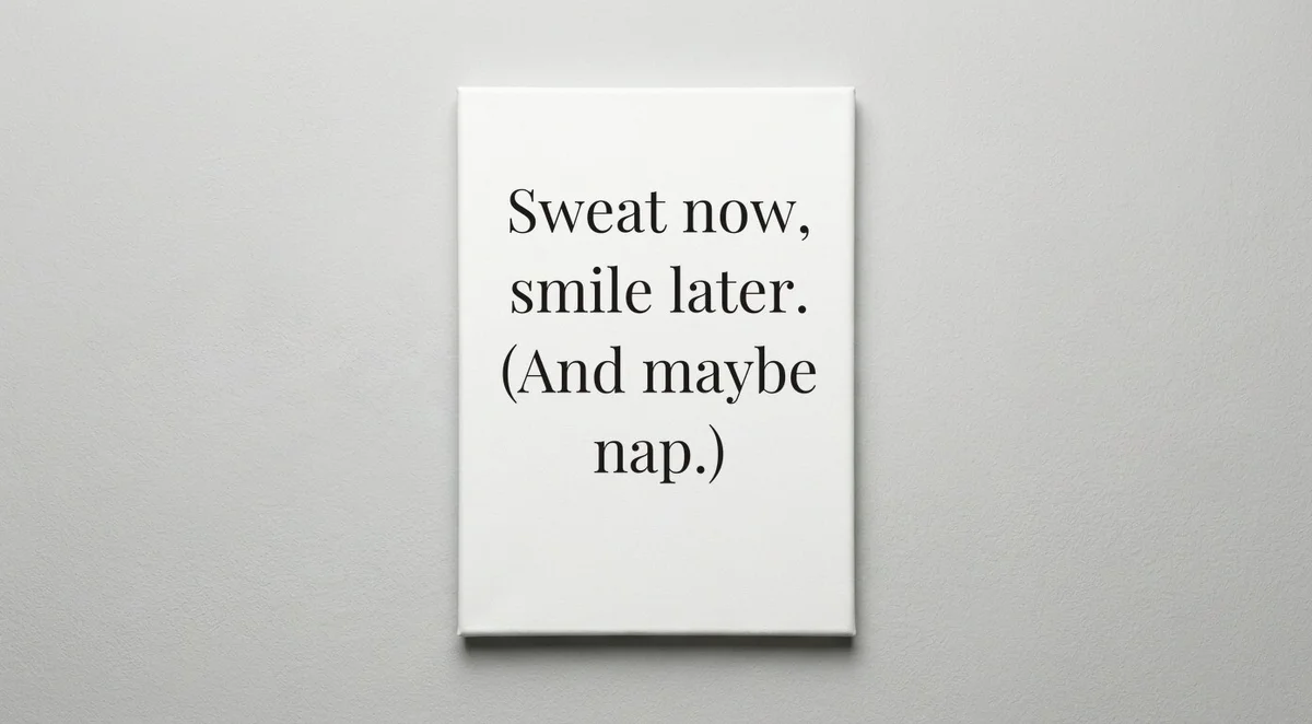 Gym Instructor quote wall art - canvas print