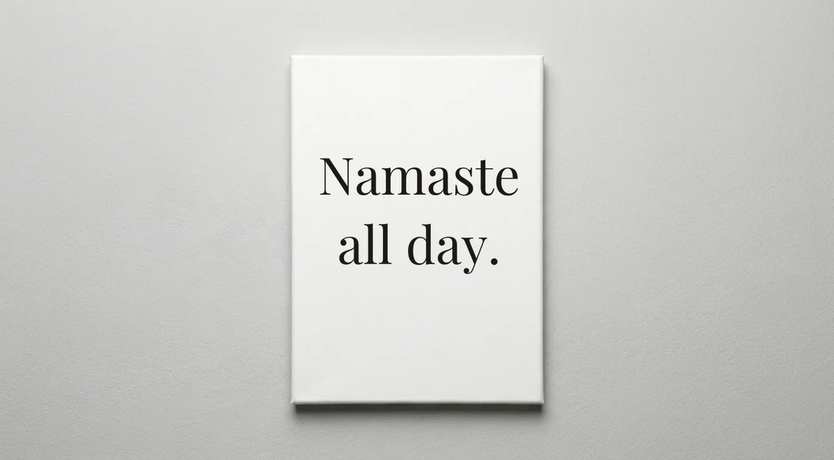 Yoga Instructor quote wall art - canvas print