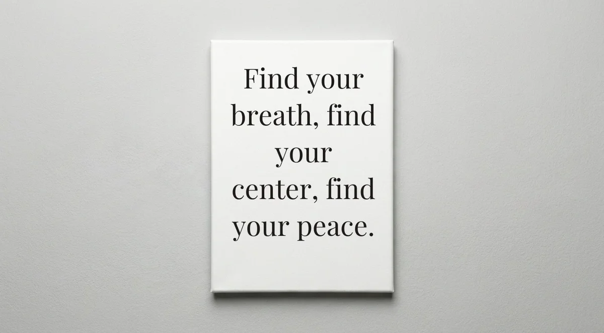 Yoga Instructor quote wall art - canvas print