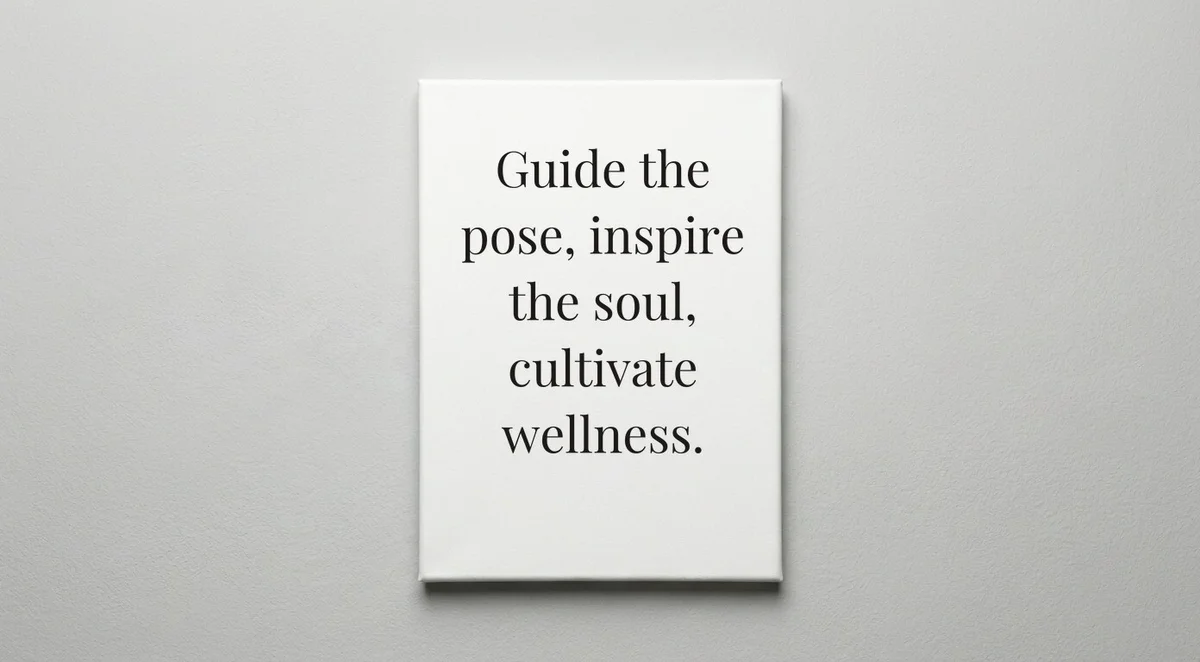 Yoga Instructor quote wall art - canvas print