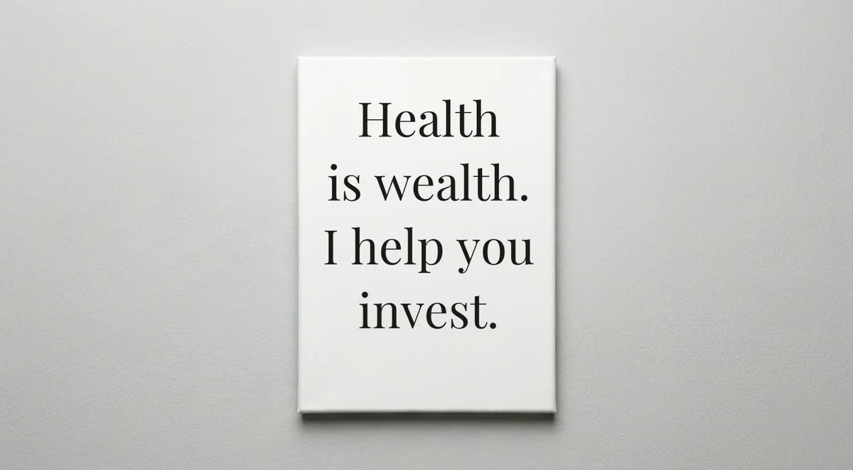 Wellness Coach quote wall art - canvas print