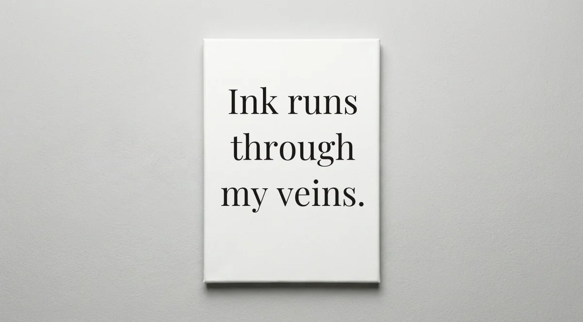 Tattoo Artist quote wall art - canvas print