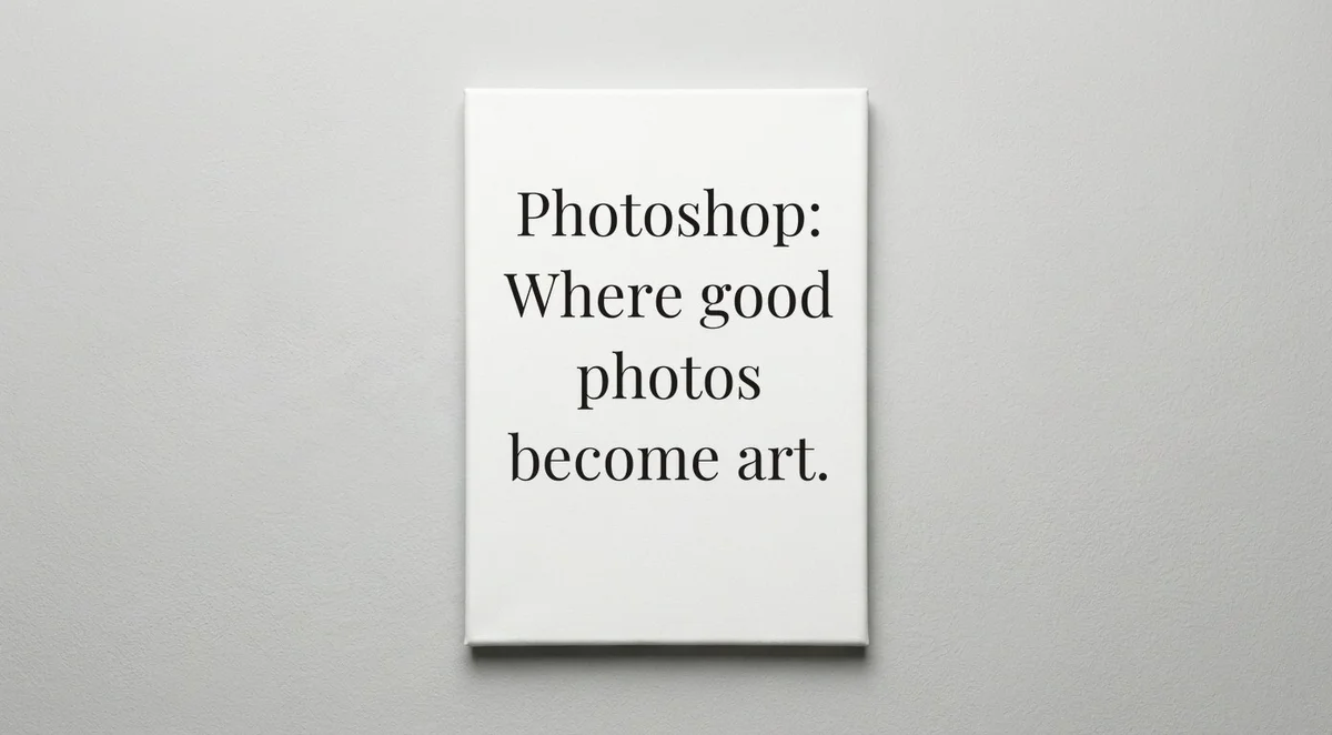 Photographer quote wall art - canvas print