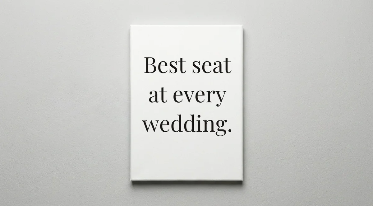 Wedding Photographer quote wall art - canvas print