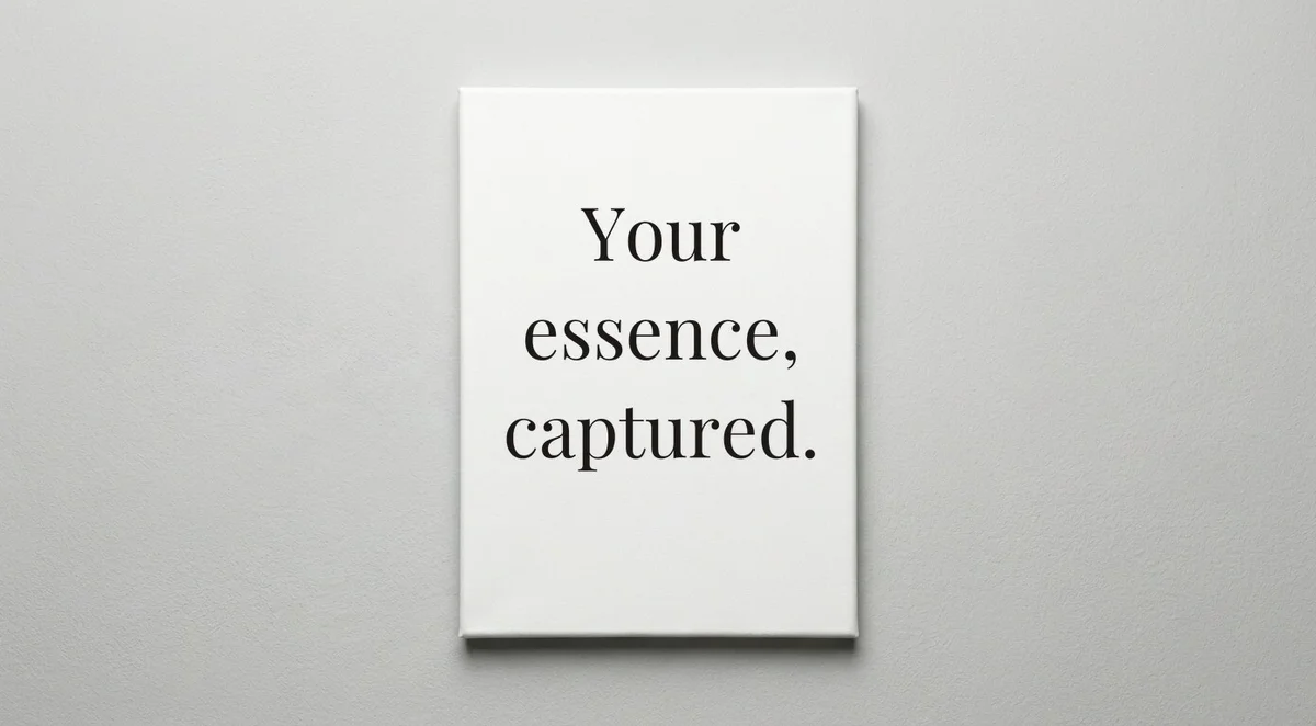 Portrait Photographer quote wall art - canvas print