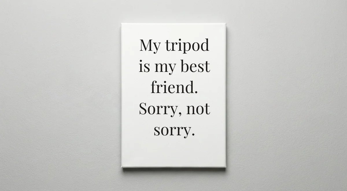 Videographer quote wall art - canvas print