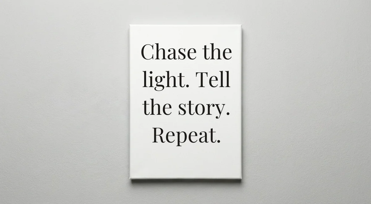 Videographer quote wall art - canvas print