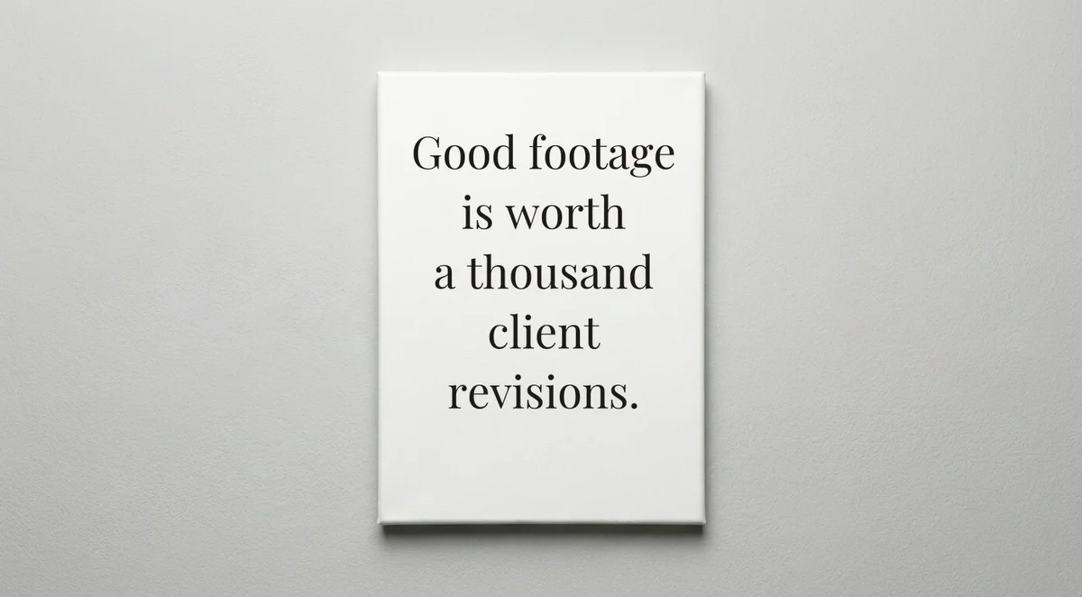 Videographer quote wall art - canvas print