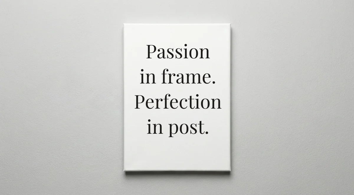 Videographer quote wall art - canvas print