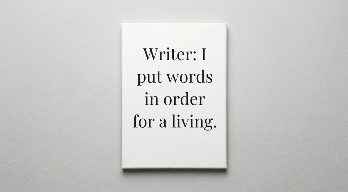 Writer quote wall art - canvas print
