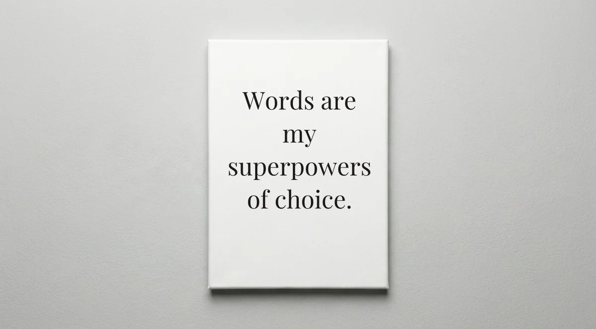 Writer quote wall art - canvas print