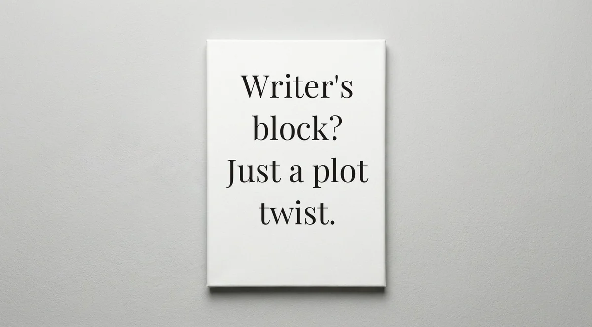 Writer quote wall art - canvas print