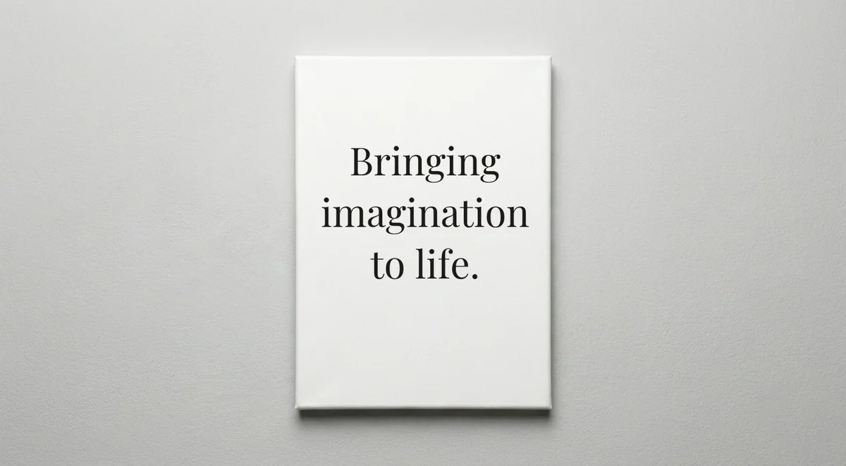 Author quote wall art - canvas print