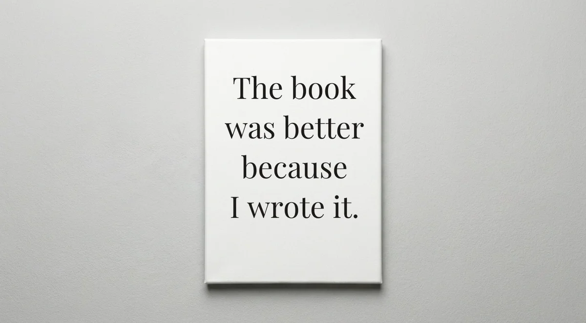 Author quote wall art - canvas print