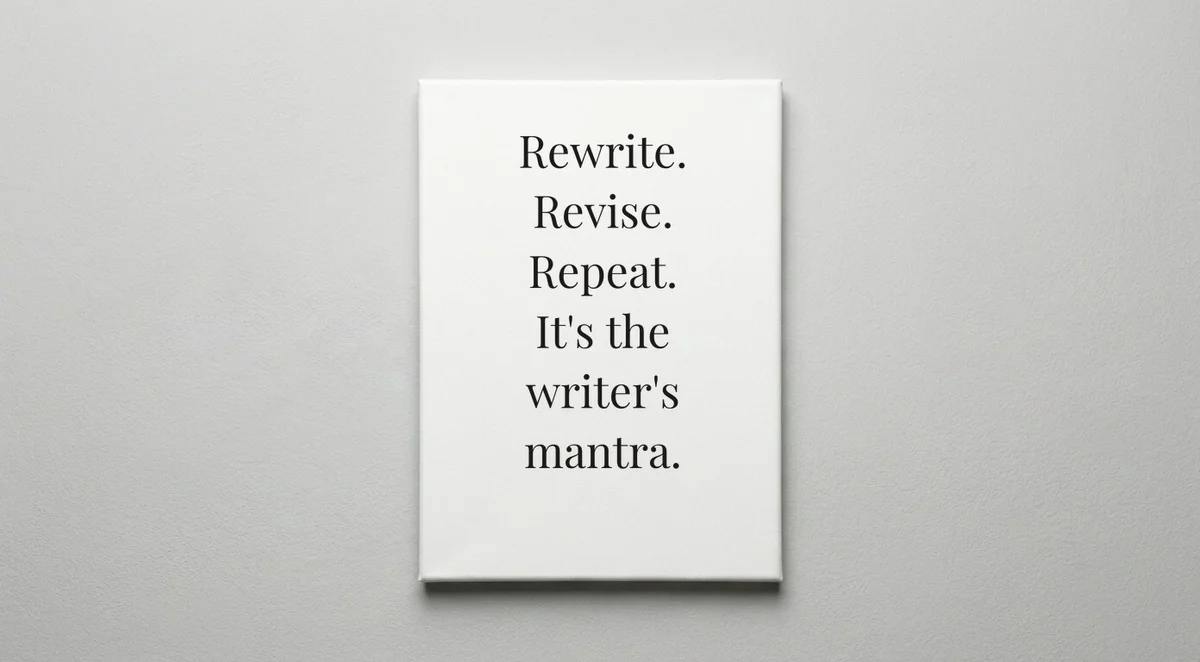 Author quote wall art - canvas print