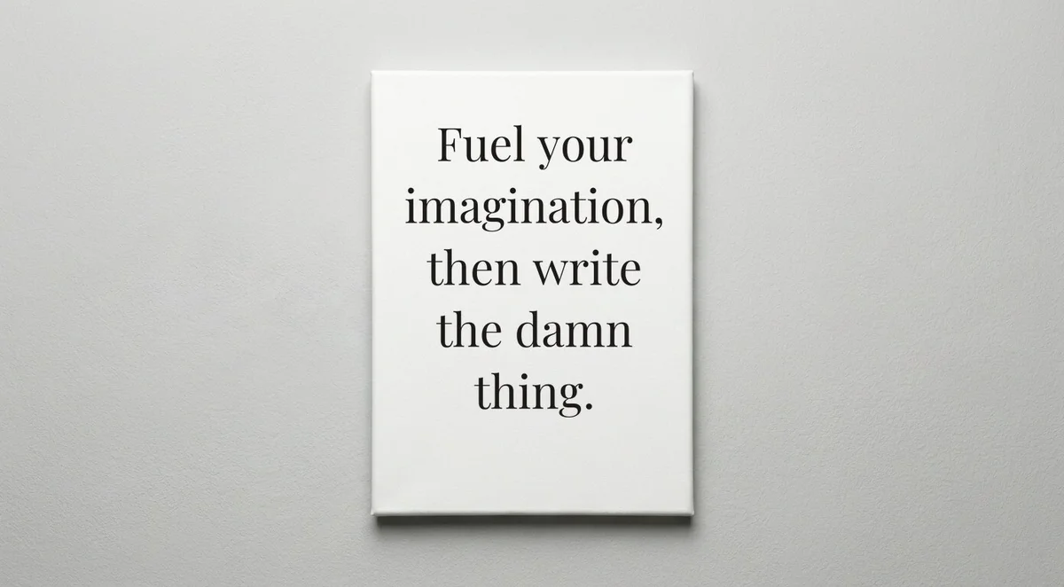 Author quote wall art - canvas print