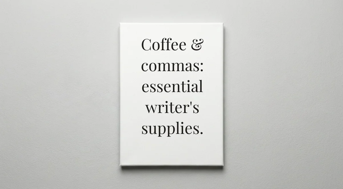 Author quote wall art - canvas print