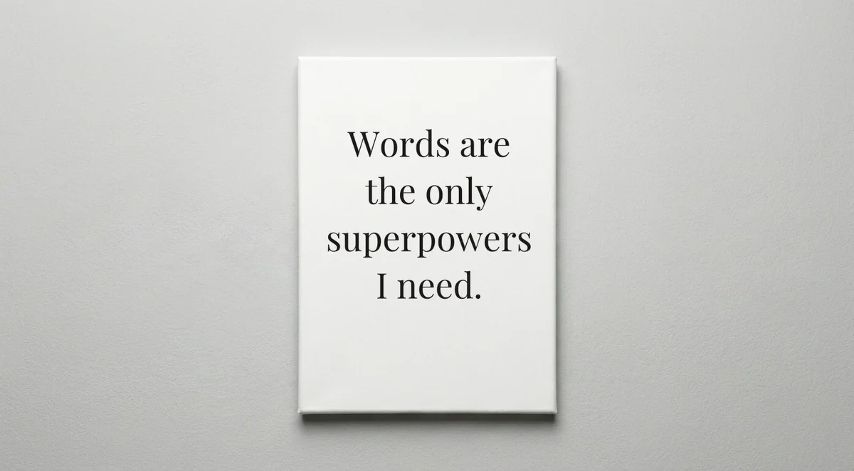 Author quote wall art - canvas print