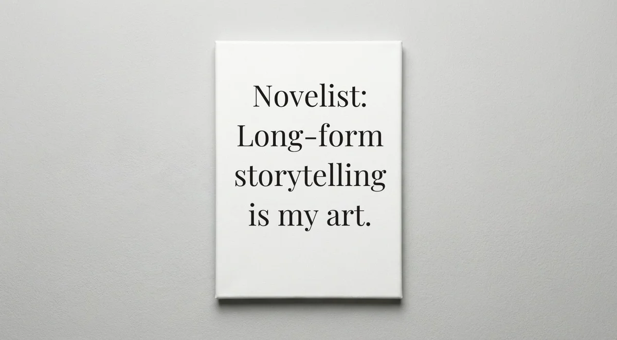 Novelist quote wall art - canvas print