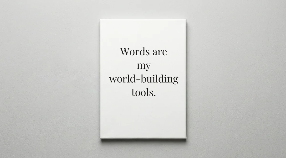 Novelist quote wall art - canvas print