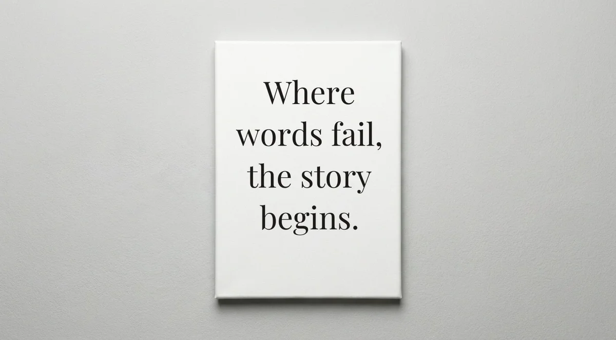 Novelist quote wall art - canvas print