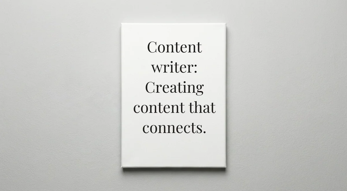 Content Writer quote wall art - canvas print