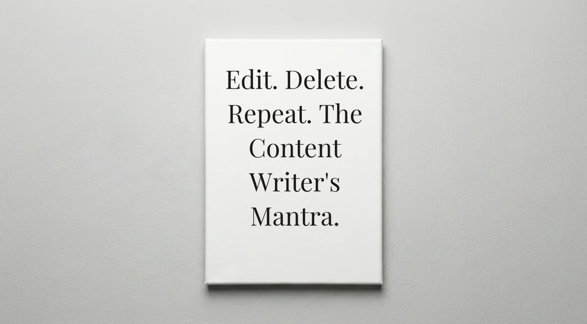 Content Writer quote wall art - canvas print