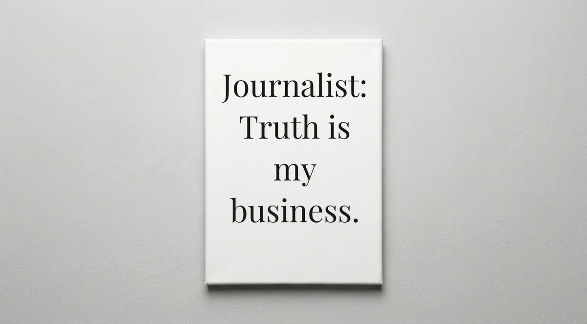 Journalist quote wall art - canvas print