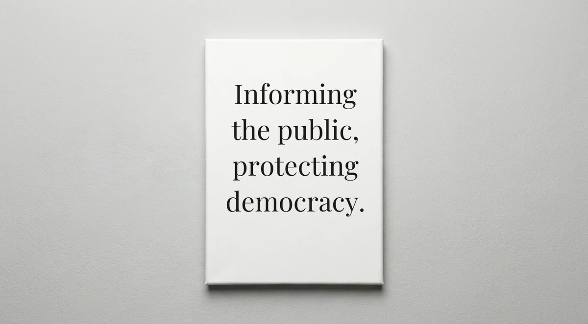 Journalist quote wall art - canvas print