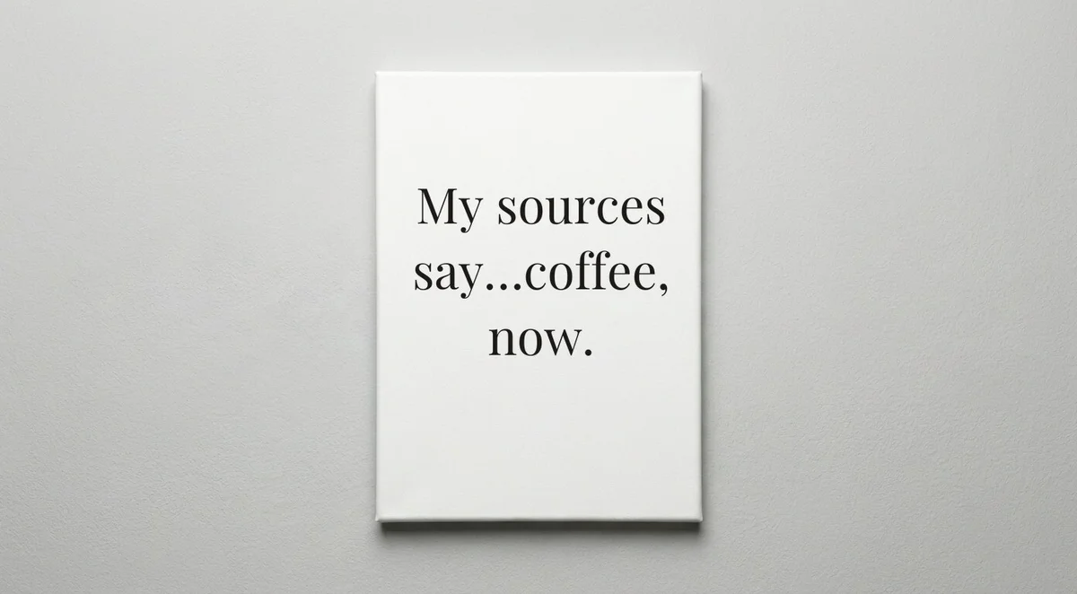 Journalist quote wall art - canvas print