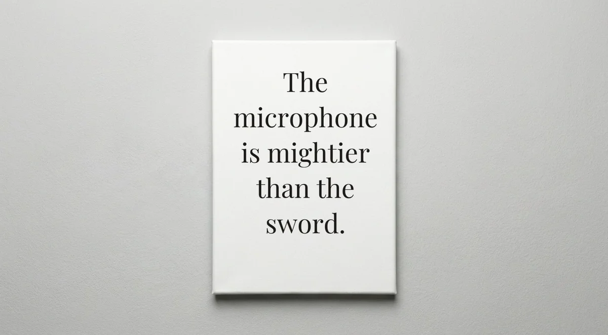 Journalist quote wall art - canvas print