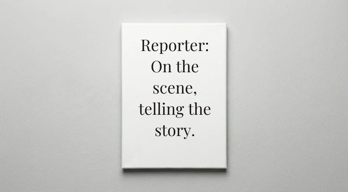 Reporter quote wall art - canvas print