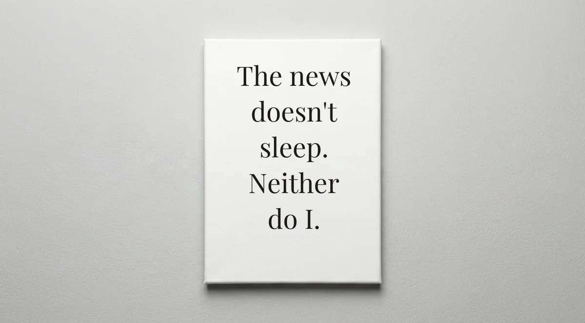 Reporter quote wall art - canvas print