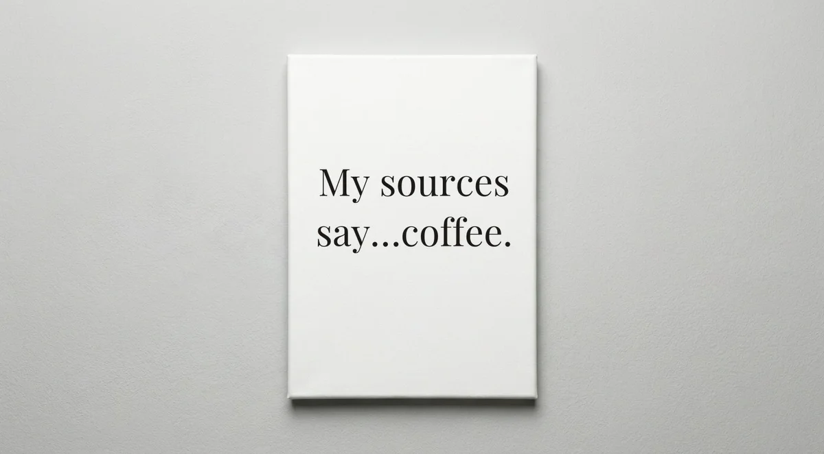 Reporter quote wall art - canvas print