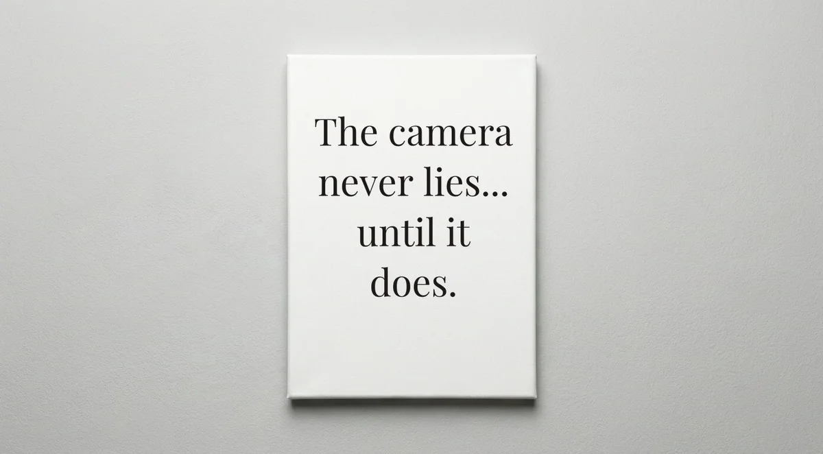 Reporter quote wall art - canvas print