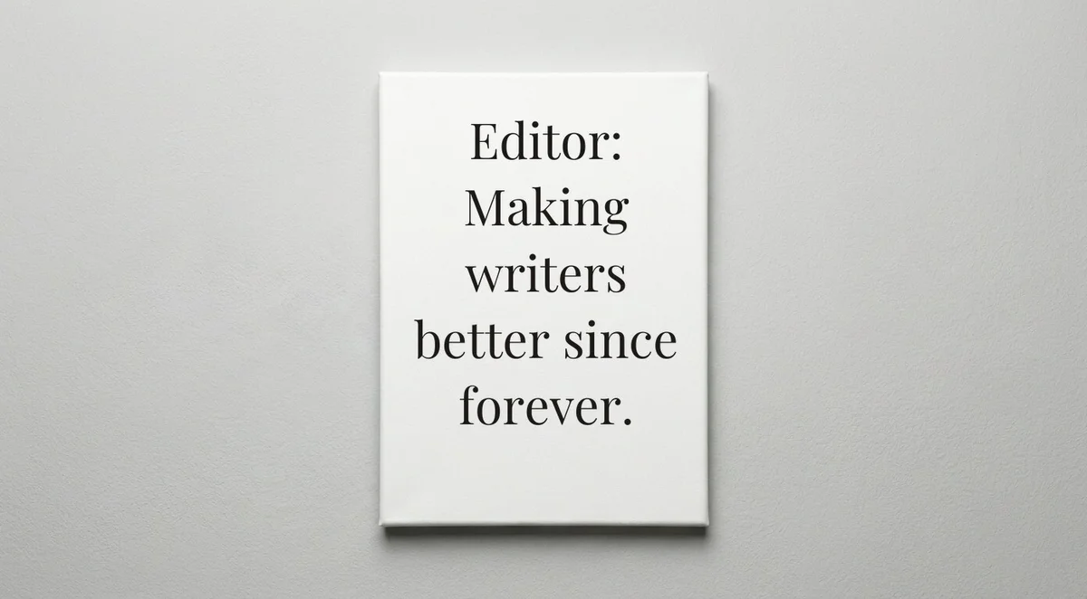 Editor quote wall art - canvas print
