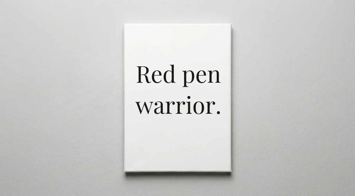 Editor quote wall art - canvas print