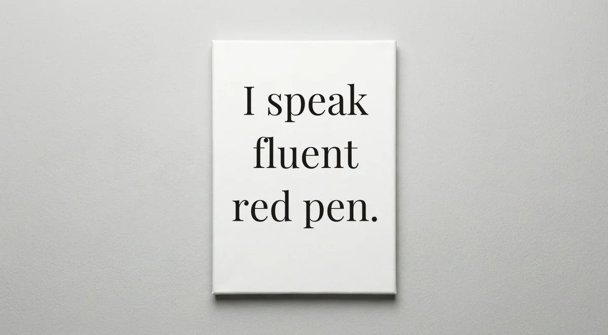 Editor quote wall art - canvas print