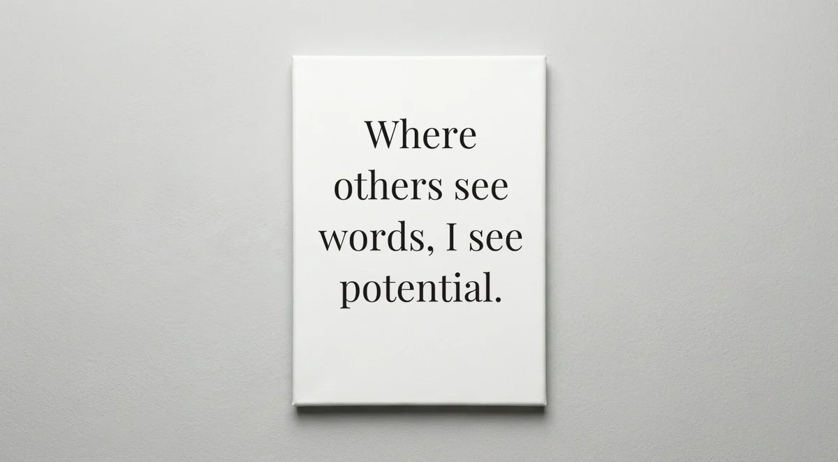 Editor quote wall art - canvas print