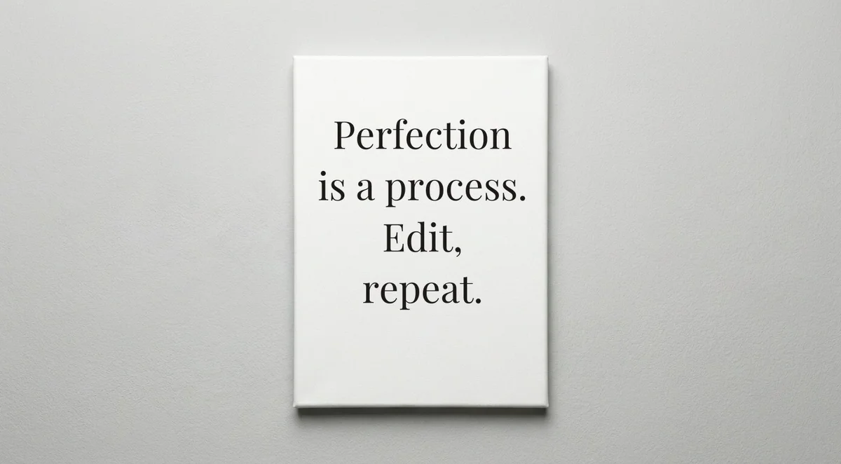 Editor quote wall art - canvas print