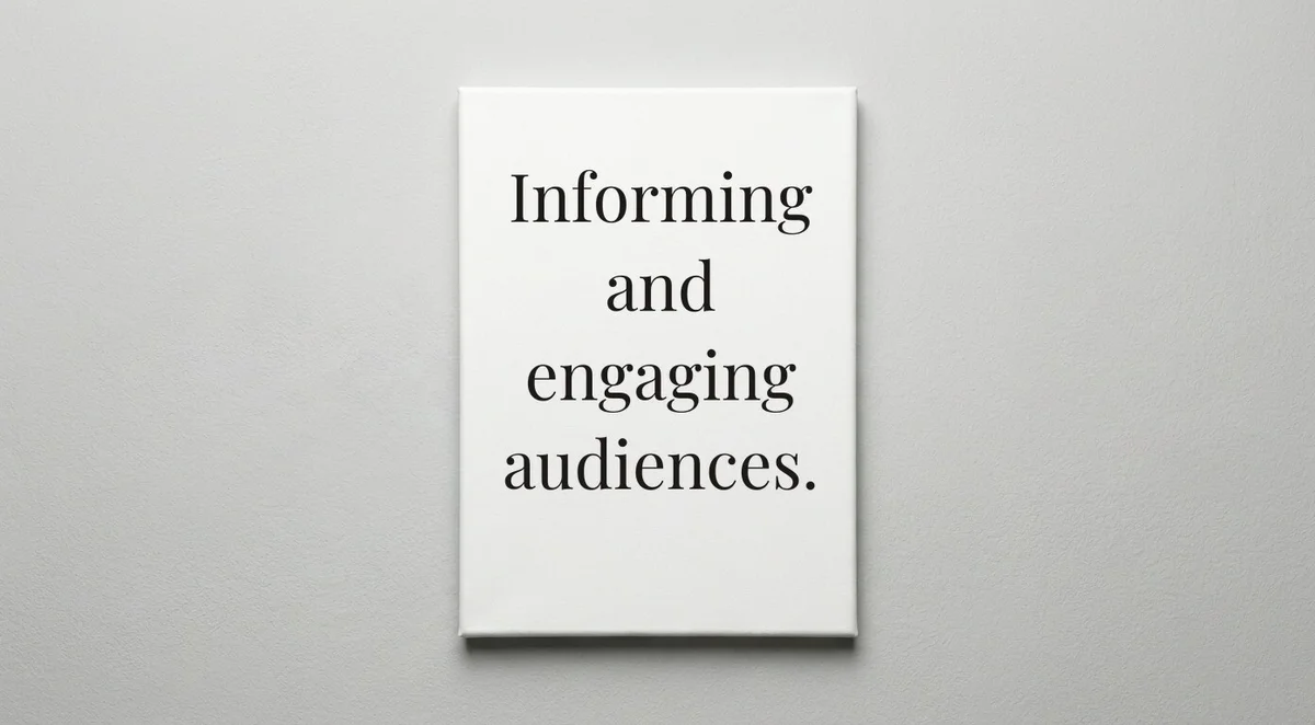 News Anchor quote wall art - canvas print