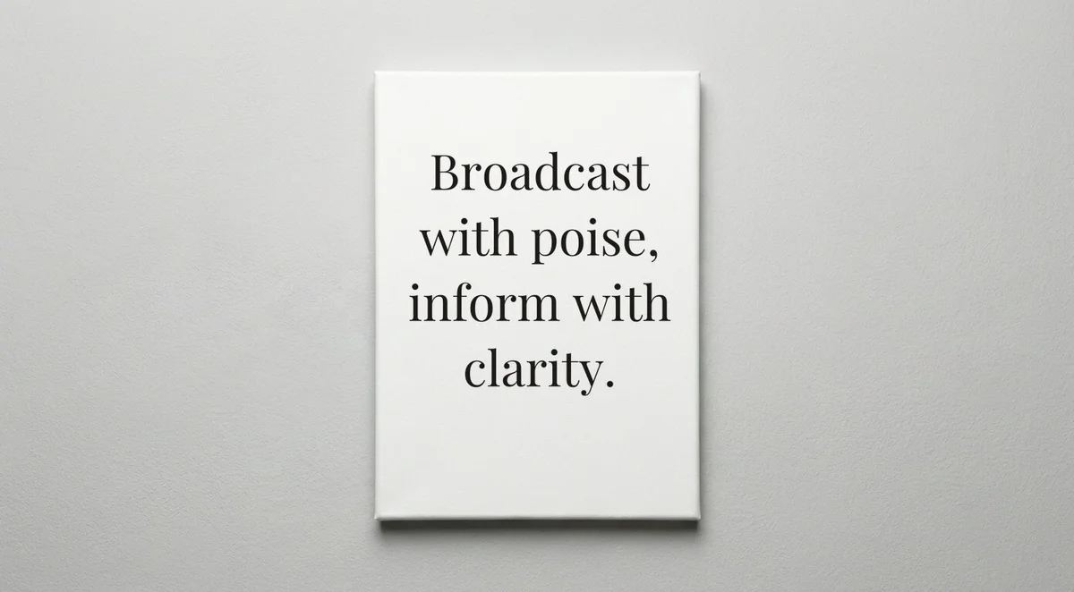 News Anchor quote wall art - canvas print