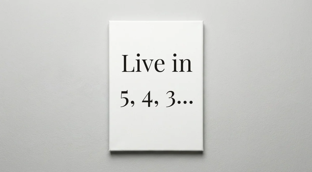 Broadcaster quote wall art - canvas print