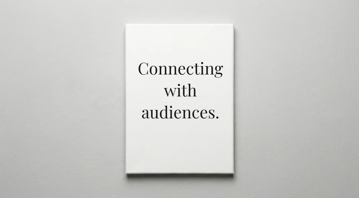 Broadcaster quote wall art - canvas print