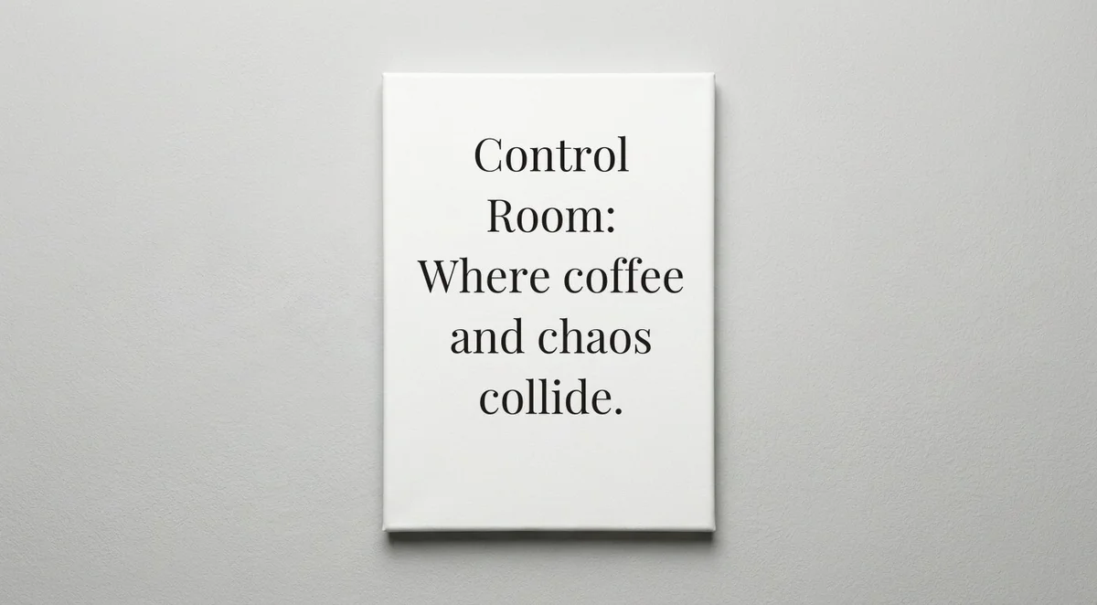 Broadcaster quote wall art - canvas print