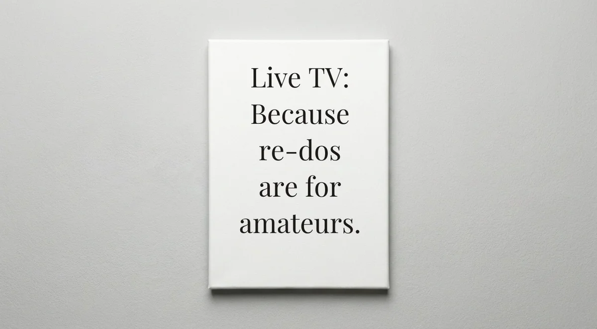 Broadcaster quote wall art - canvas print