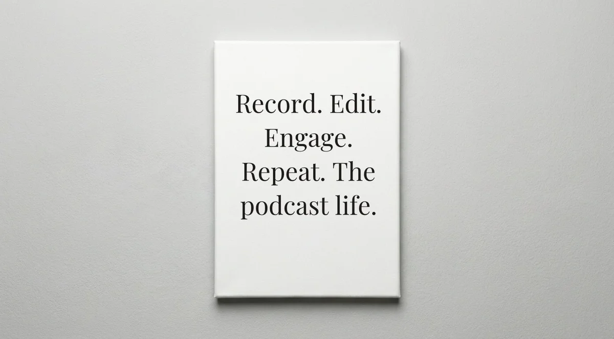 Podcaster quote wall art - canvas print
