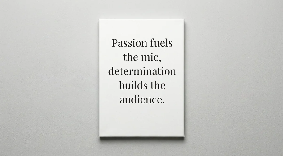 Podcaster quote wall art - canvas print